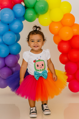Cocomelon Rainbow Birthday Tutu Outfit