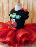 Elmo Birthday Tutu Outfit,  Sesame Street Birthday Party