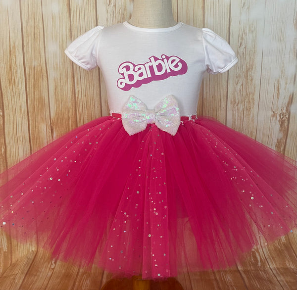 Barbie tutu top birthday outfit