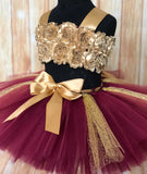 Smash Cake Tutu, 1st Birthday Tutu, First Birthday Tutu, Birthday Tutu, Smash Cake Props, 1st Birthday Photo, Photo Prop, Photo Shoot Tutu, Beauty and the Beast Themed Smash Cake Set, Belle 1st Birthday Tutu, Burgundy and Gold Smash Cake Tutu Set - Little Ladybug Tutus