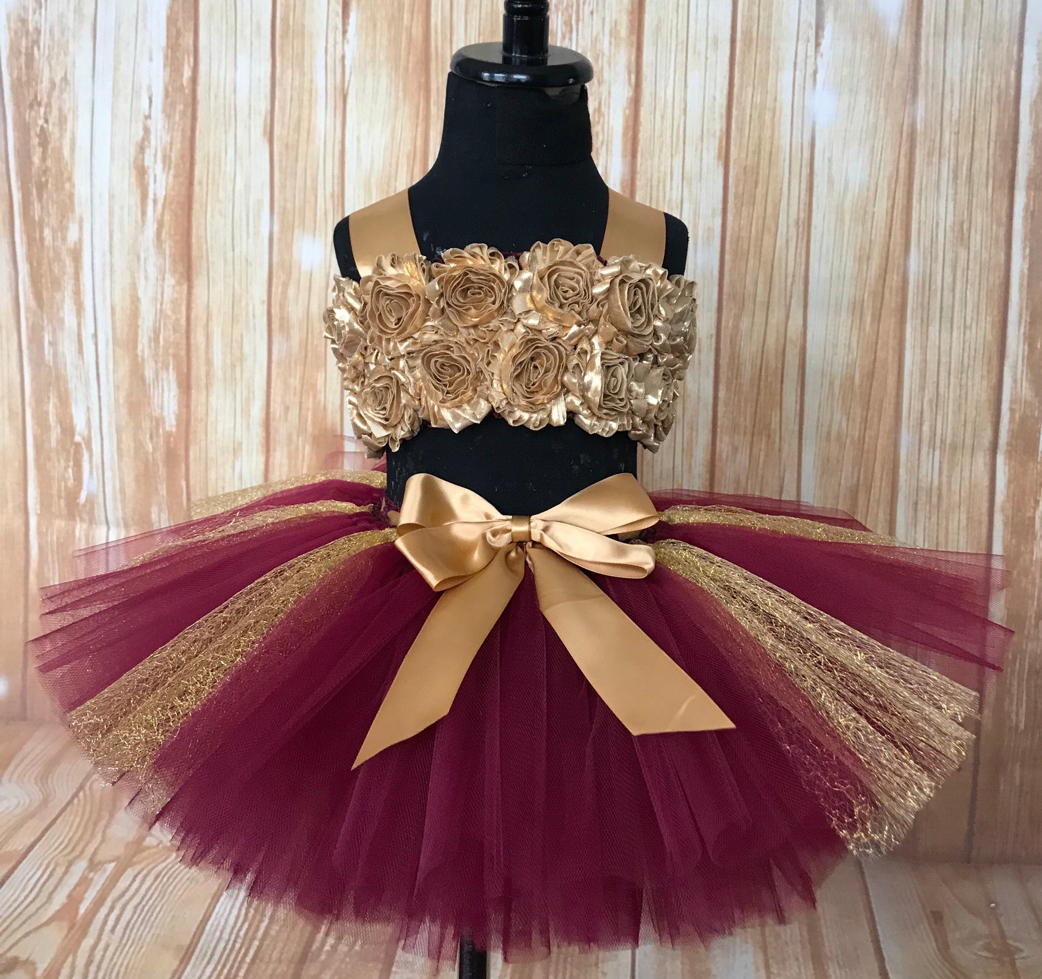 Smash Cake Tutu, 1st Birthday Tutu, First Birthday Tutu, Birthday Tutu, Smash Cake Props, 1st Birthday Photo, Photo Prop, Photo Shoot Tutu, Beauty and the Beast Themed Smash Cake Set, Belle 1st Birthday Tutu, Burgundy and Gold Smash Cake Tutu Set - Little Ladybug Tutus