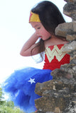 Wonder Woman Tutu, Wonderwoman Tutu, Wonder Woman Tutu Dress, Wonderwoman Tutu Dress, Superhero Tutu, Wonder Woman Costume, Wonder Woman Birthday Tutu, Wonder Woman Birthday Dress, Wonderwoman, Wonder Woman, Girls Wonder Woman - Little Ladybug Tutus