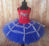Spiderman Tutu, Spiderman Dress Costume, Girls Spiderman Party Dress - Little Ladybug Tutus