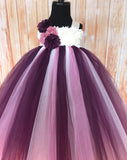 Plum Tutu, Plum Tutu Dress, Plum Flower Girl Dress, Purple Photography Prop Dress - Little Ladybug Tutus