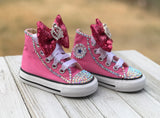 Princess Bling Converse Shoes, Little Kids Converse Size 11-3