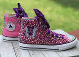 LOL Surprise Doll Purple Queen Converse Sneakers, Little Kids Shoe Size 11-3