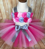 Pink Smash Cake Tutu Set, First Birthday Tutu - Little Ladybug Tutus