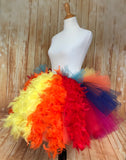 Kevin Up Women’s Disney Marathon Tutu Skirt with Feathers