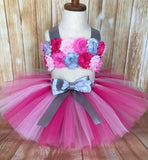 Pink Smash Cake Tutu Set, First Birthday Tutu - Little Ladybug Tutus