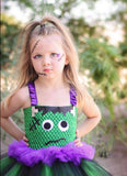 Frankenstein Tutu, Girls Frankenstein Costume, Halloween Frankenstein Girls Tutu Dress - Little Ladybug Tutus