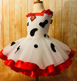 Dalmatian Ribbon Tutu, Dalmatian Costume, Girls Scooby Doo Dress