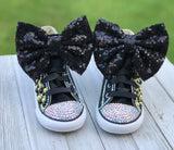 LOL Surprise Doll Queen Bee Converse Sneakers, Infants and Toddler Shoe Size 2-9(Hard Sole)