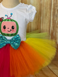 Cocomelon Rainbow Birthday Tutu Outfit