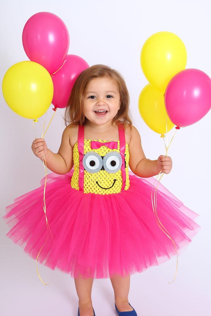 Minion Tutu, Minion Tutu Dress, Pink Minion Tutu, Pink Minion Costume