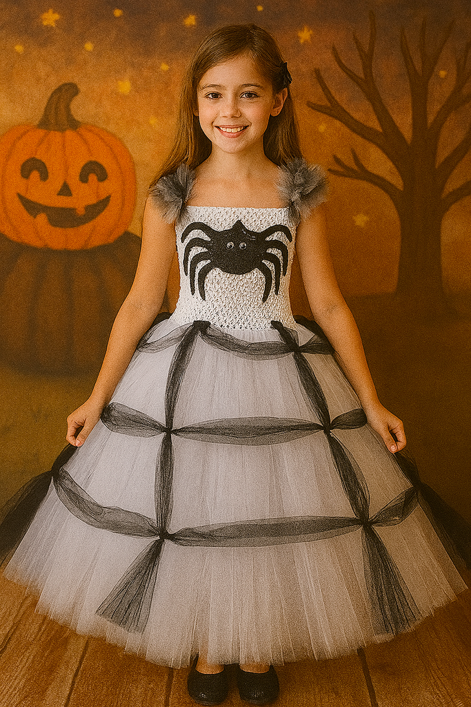Spider Tutu, Girls Spider Costume, Halloween Spider Outfit, Spider Photography Dress Prop