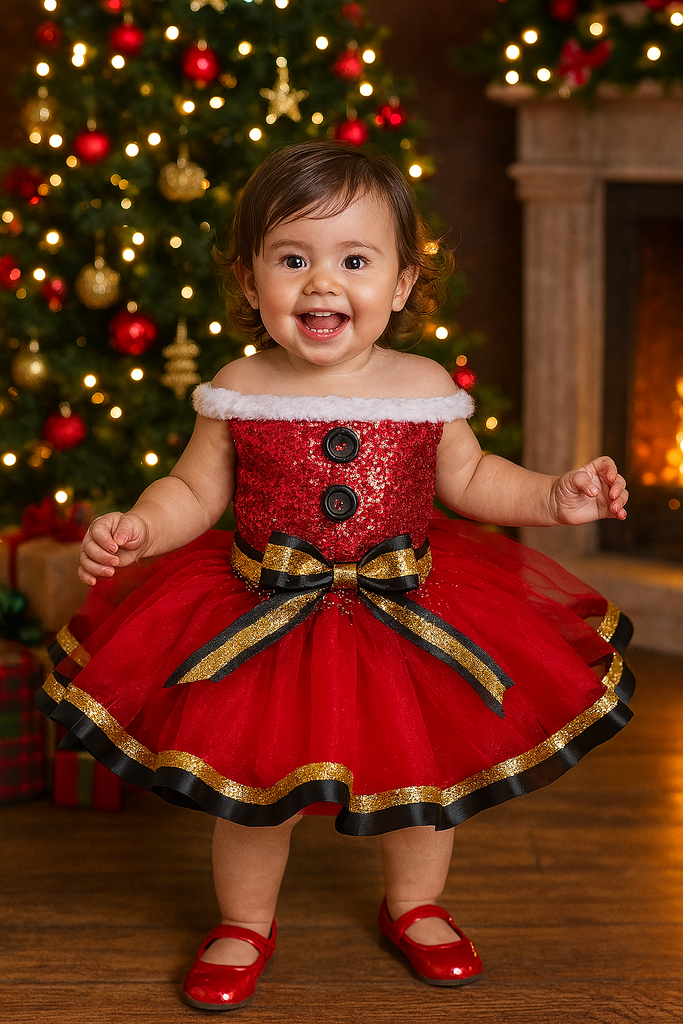 Santa Tutu, Santa Baby Tutu, Christmas Tutu