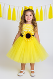 Sunflower Tutu Dress, Sunflower Flower Girl Dress