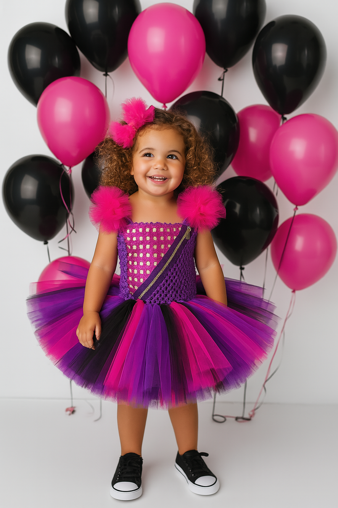 Descendants Mal Tutu, Mal Tutu Dress, Descendants Tutu, Mal Costume, Descendants Costume