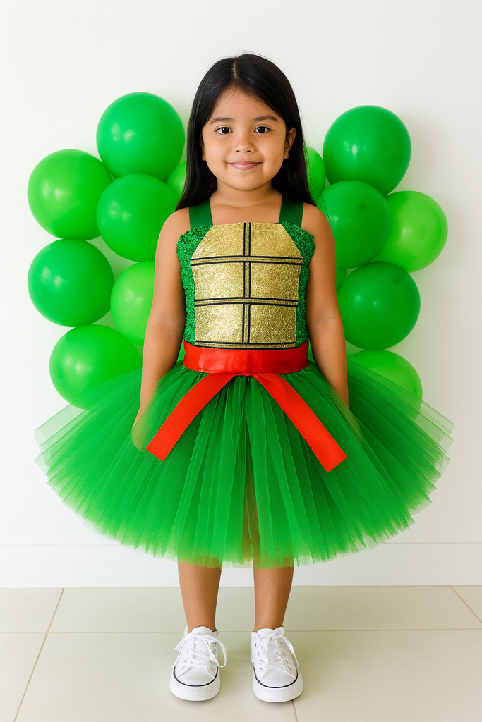 Red Ninja Turtle Tutu, Ninja Turtle Dress, Ninja Turtle Halloween Costume