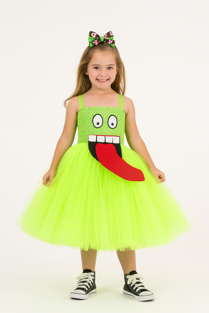 Slimer Tutu, Slimer Tutu Dress, Ghostbusters Costume for Girls