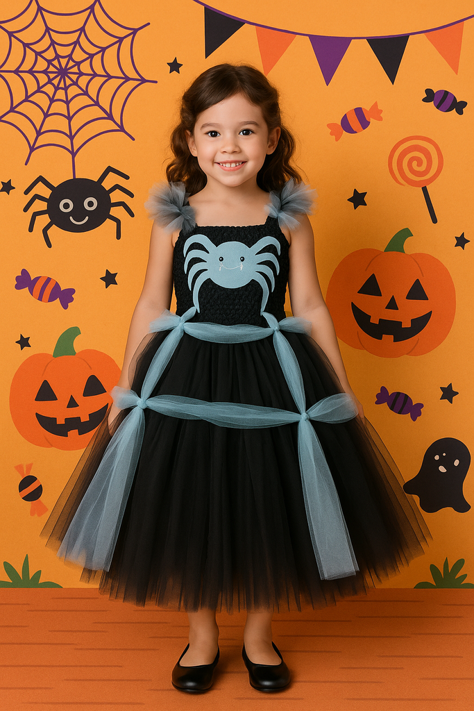 Spider Tutu, Girls Spider Costume, Halloween Spider Outfit, Spider Photography Dress Prop