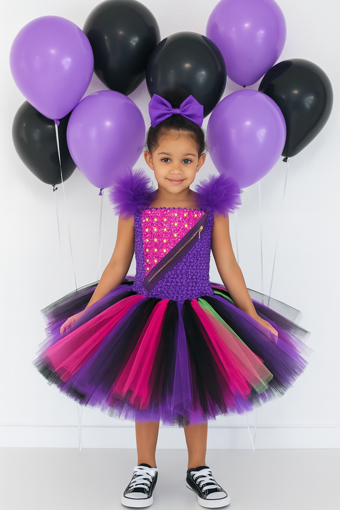 Descendants Mal Tutu, Mal Tutu Dress, Descendants Tutu, Descendants Costume