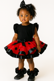 Ladybug Tutu Skirt, Ladybug Ribbon Tutu