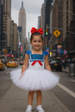 Ghostbusters Stay Puft Marshallow Man Tutu Dress, Stay Puft Tutu Costume