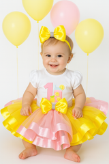 Pink Lemonade Deluxe Birthday Tutu Outfit, Lemonade Birthday Party