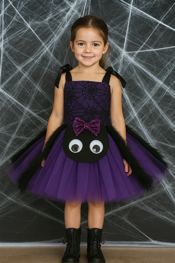 Spider Tutu Purple, Spider Web Halloween Costume