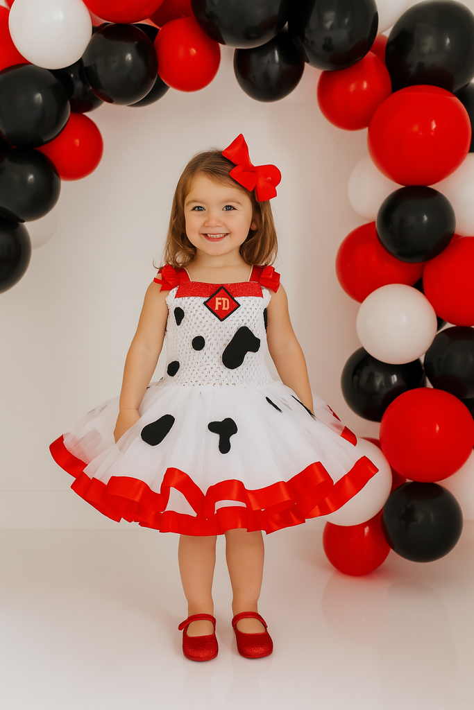 Dalmatian Ribbon Tutu, Dalmatian Costume, Girls Scooby Doo Dress