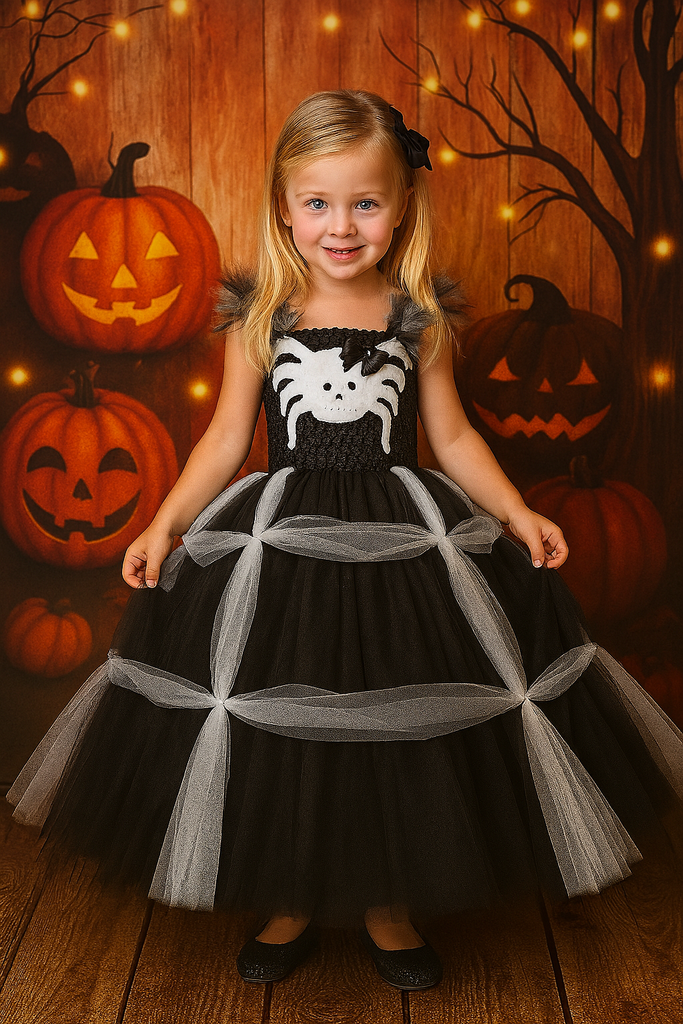 Spider Tutu, Girls Spider Costume, Halloween Spider Outfit, Spider Photography Dress Prop