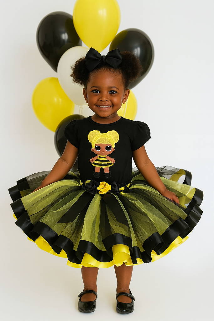 LOL Surprise Doll Queen Bee Tutu Set, Queen Bee Birthday Outfit