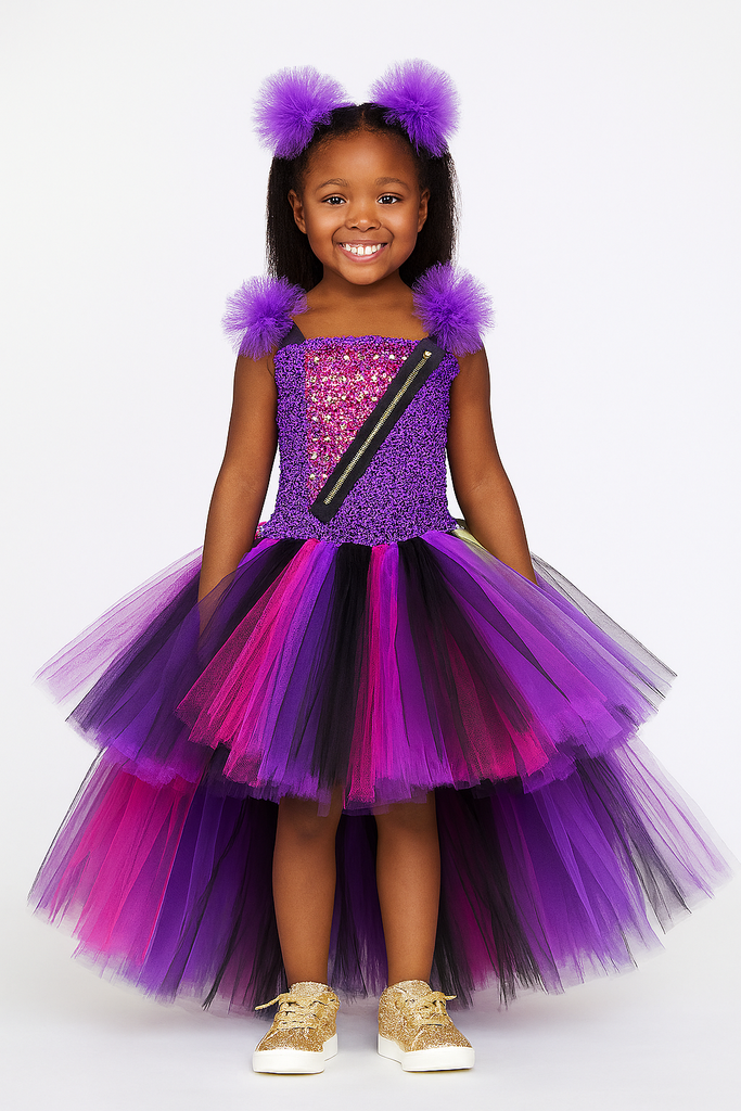 Mal Tutu, Mal Tutu Dress, Descendants Tutu, Descendants Costume, Mal Costume