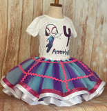Spider Gwen Tutu Outfit, Ghost Spider Gwen Spidergirl Birthday Party