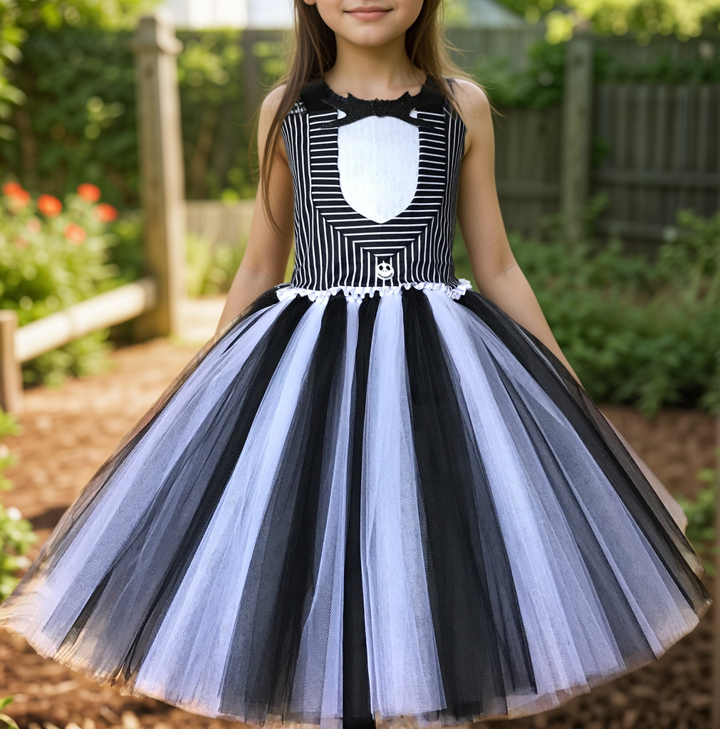 Jack Skellington Tutu, Jack Skellington Girls Tutu Dress, Jack Skellington Tutu Costume