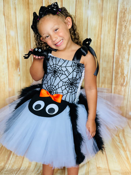 Spooky spiders handmade turban I Halloween baby and toddler turban I Halloween spiderweb turban