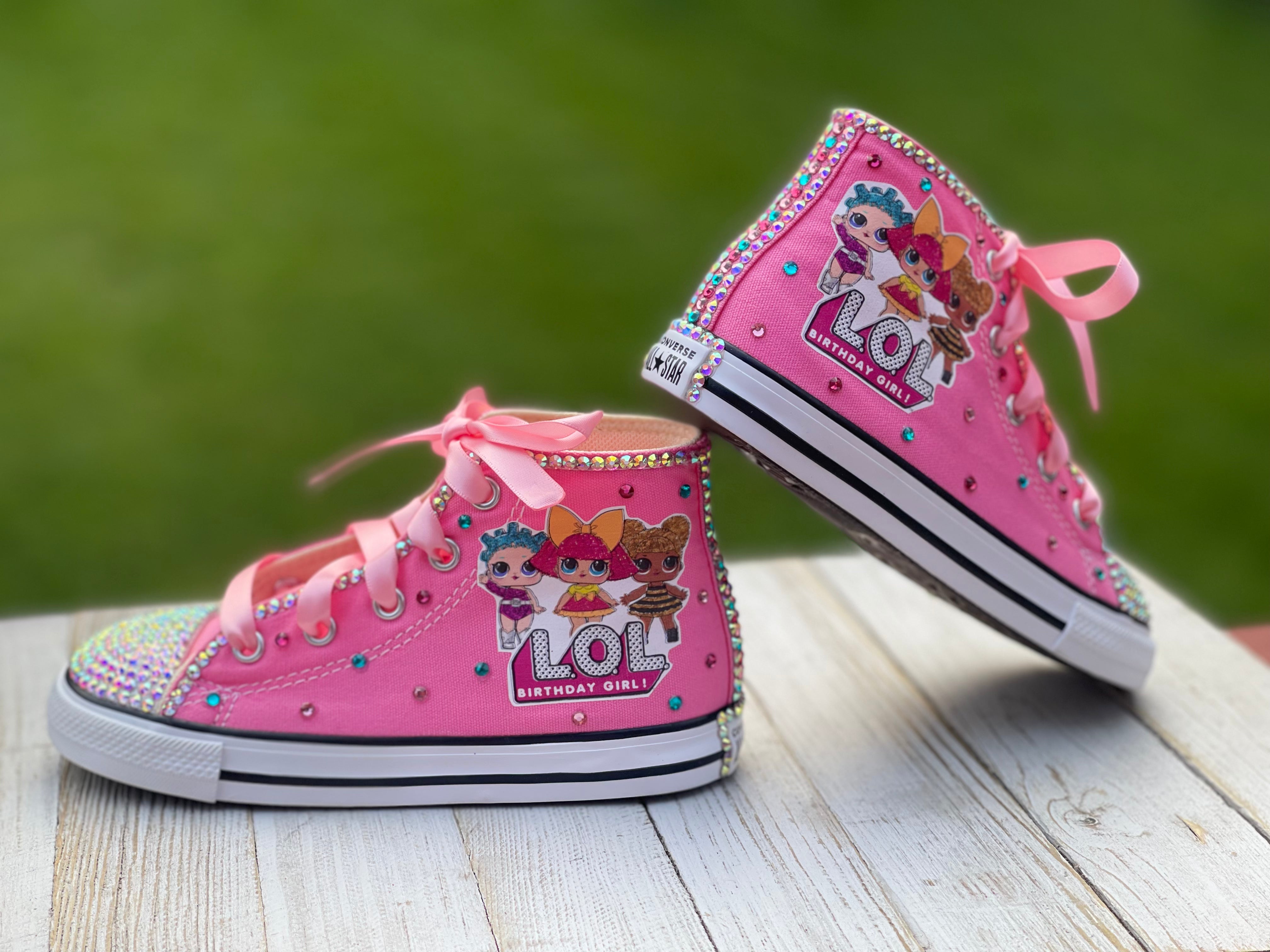 Little discount girl converse