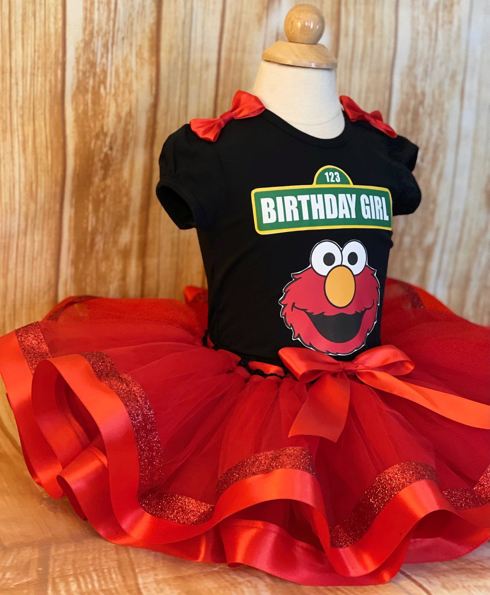 Elmo Birthday Tutu Outfit, Sesame Street Birthday, Elmo First