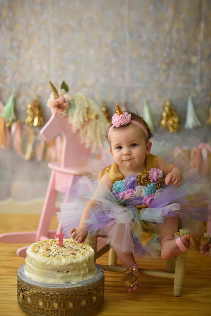 Unicorn Smash Cake Tutu Set, First Birthday Tutu - Little Ladybug Tutus