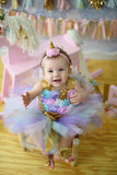 Unicorn Smash Cake Tutu Set, First Birthday Tutu - Little Ladybug Tutus