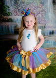 Mermaid Ribbon Trimmed Tutu, Mermaid Tutu - Little Ladybug Tutus