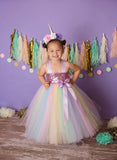 Unicorn Tutu, Unicorn Birthday Dress, Girls Unicorn Costume, Unicorn Photography Prop Dress - Little Ladybug Tutus