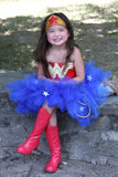 Wonder Woman Tutu, Wonderwoman Tutu, Wonder Woman Tutu Dress, Wonderwoman Tutu Dress, Superhero Tutu, Wonder Woman Costume, Wonder Woman Birthday Tutu, Wonder Woman Birthday Dress, Wonderwoman, Wonder Woman, Girls Wonder Woman - Little Ladybug Tutus