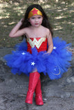 Wonder Woman Tutu, Wonderwoman Tutu, Wonder Woman Tutu Dress, Wonderwoman Tutu Dress, Superhero Tutu, Wonder Woman Costume, Wonder Woman Birthday Tutu, Wonder Woman Birthday Dress, Wonderwoman, Wonder Woman, Girls Wonder Woman - Little Ladybug Tutus