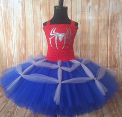 Spiderman Tutu, Spiderman Dress Costume, Girls Spiderman Party Dress - Little Ladybug Tutus