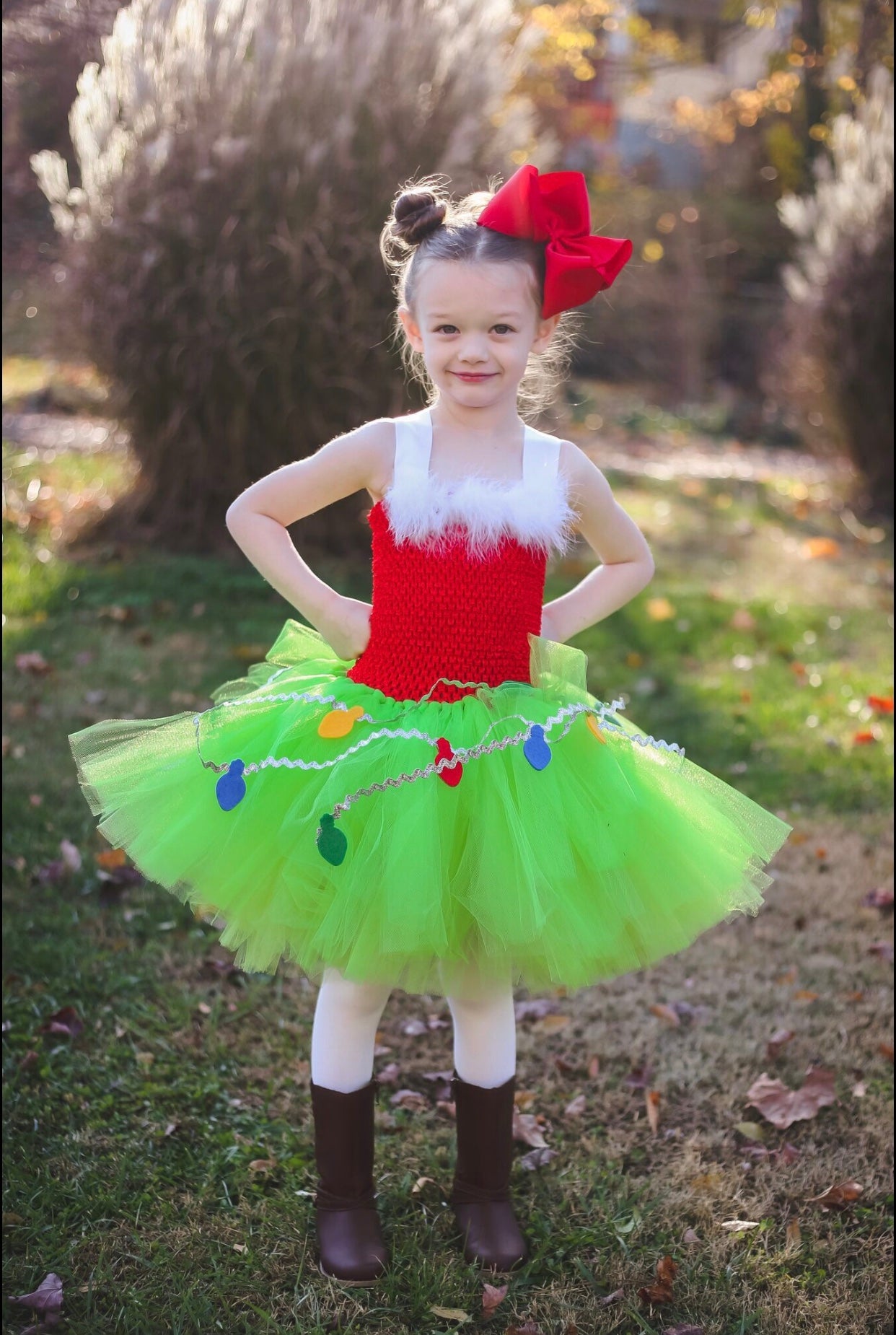 Grinch Tutu, Girls Grinch Costume, Girls Christmas Dress