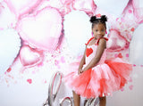 Valentine's Tutu Dress, Pink & Red Valentines Tutu