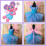 Abby Caddaby Tutu, Girls Abby Caddaby Costume, Abby Caddaby Birthday Dress, Sesame Street Tutu - Little Ladybug Tutus