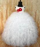 White Tutu, White Tutu Dress, Girls White Gown, White Wedding, White Flower Girl Tutu, White Pageant Tutu, White Ruffle Tutu Dress, White Party Tutu - Little Ladybug Tutus